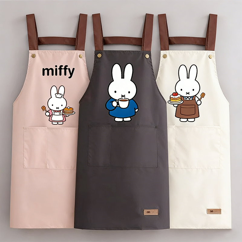 Kitchen Appliances Hobart - Miffy Cute Cartoon Kitchen Apron Home