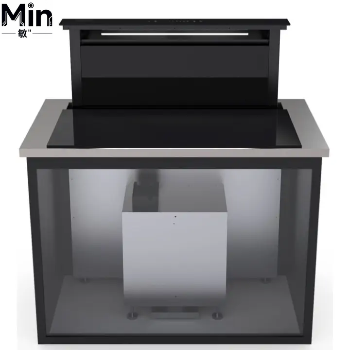Kitchen Appliances Built In - Built-In Downdraft Cooker Hood, 60/90cm Quiet