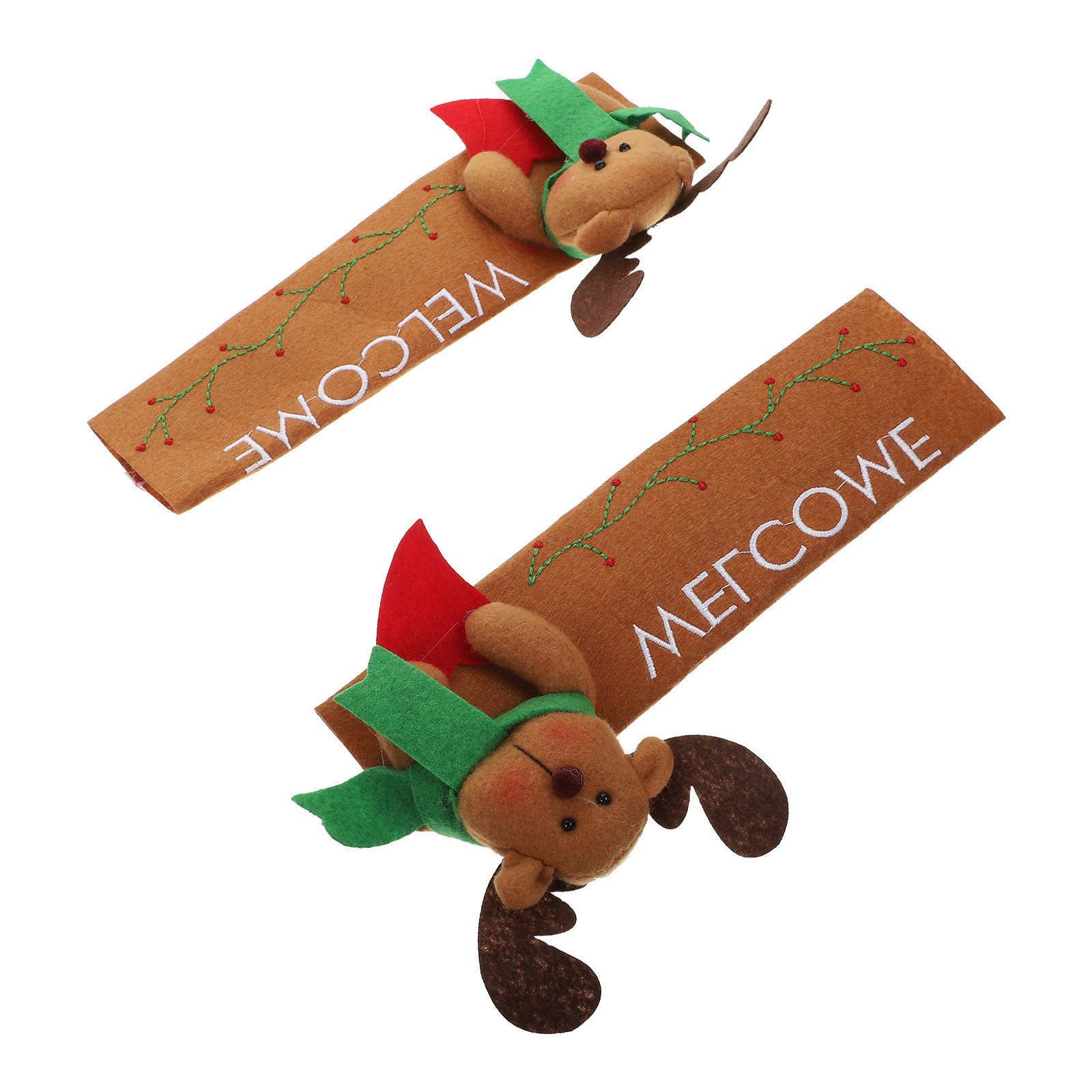 2Pcs Xmas Fridge Handle Covers - Kitchen Appliances For.Xmas review and price