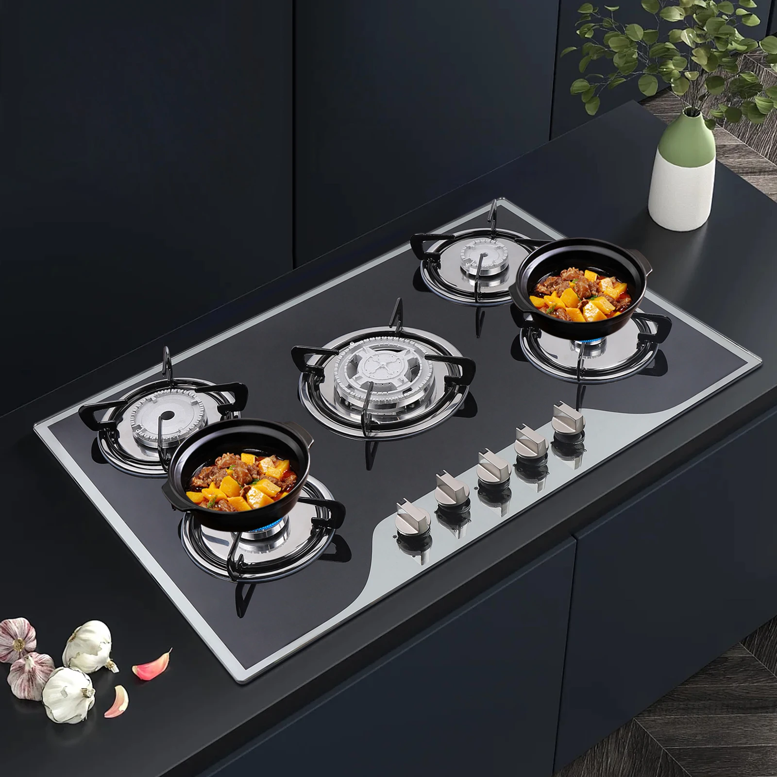 5 Burner Built-In Gas Stove Ca - Kitchen Appliances Built In review and price