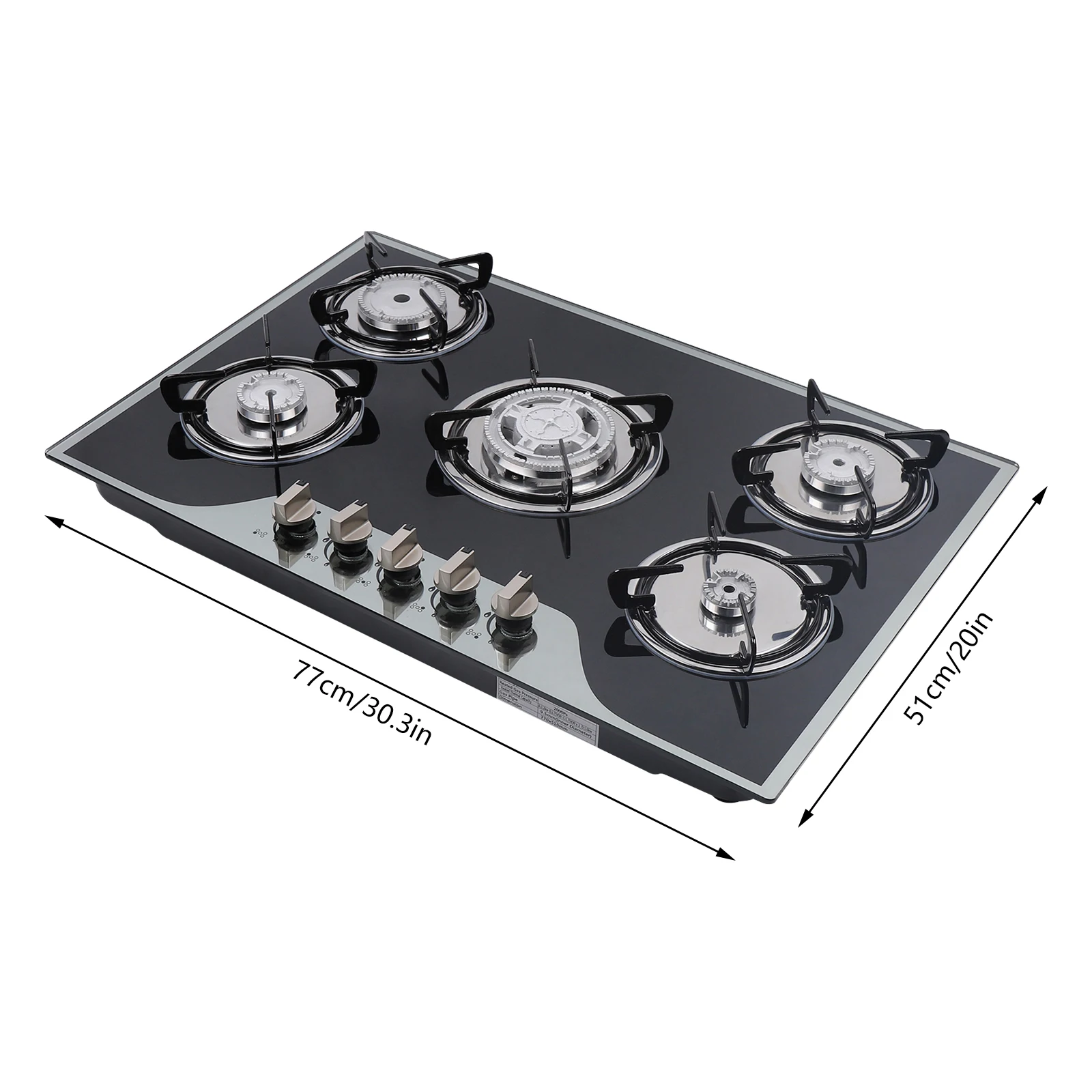 5 Burner Built-In Gas Stove Ca - Kitchen Appliances Built In review and price