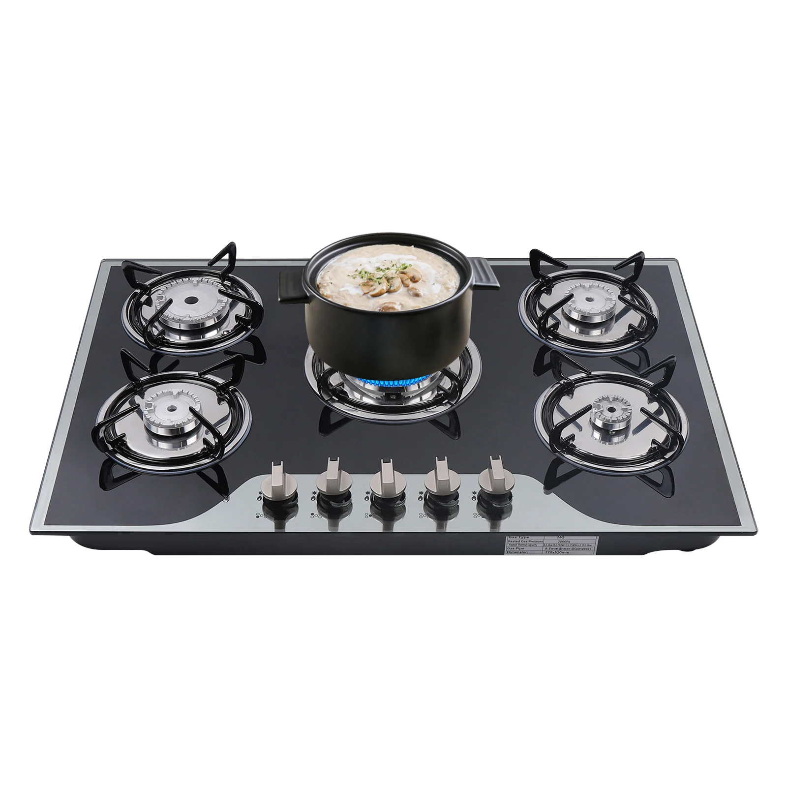 5 Burner Built-In Gas Stove Ca - Kitchen Appliances Built In review and price