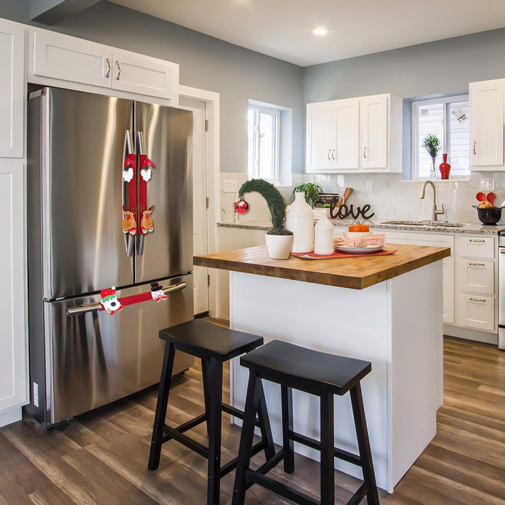 8Pcs Xmas Fridge Handle Covers - Kitchen Appliances For.Xmas review and price
