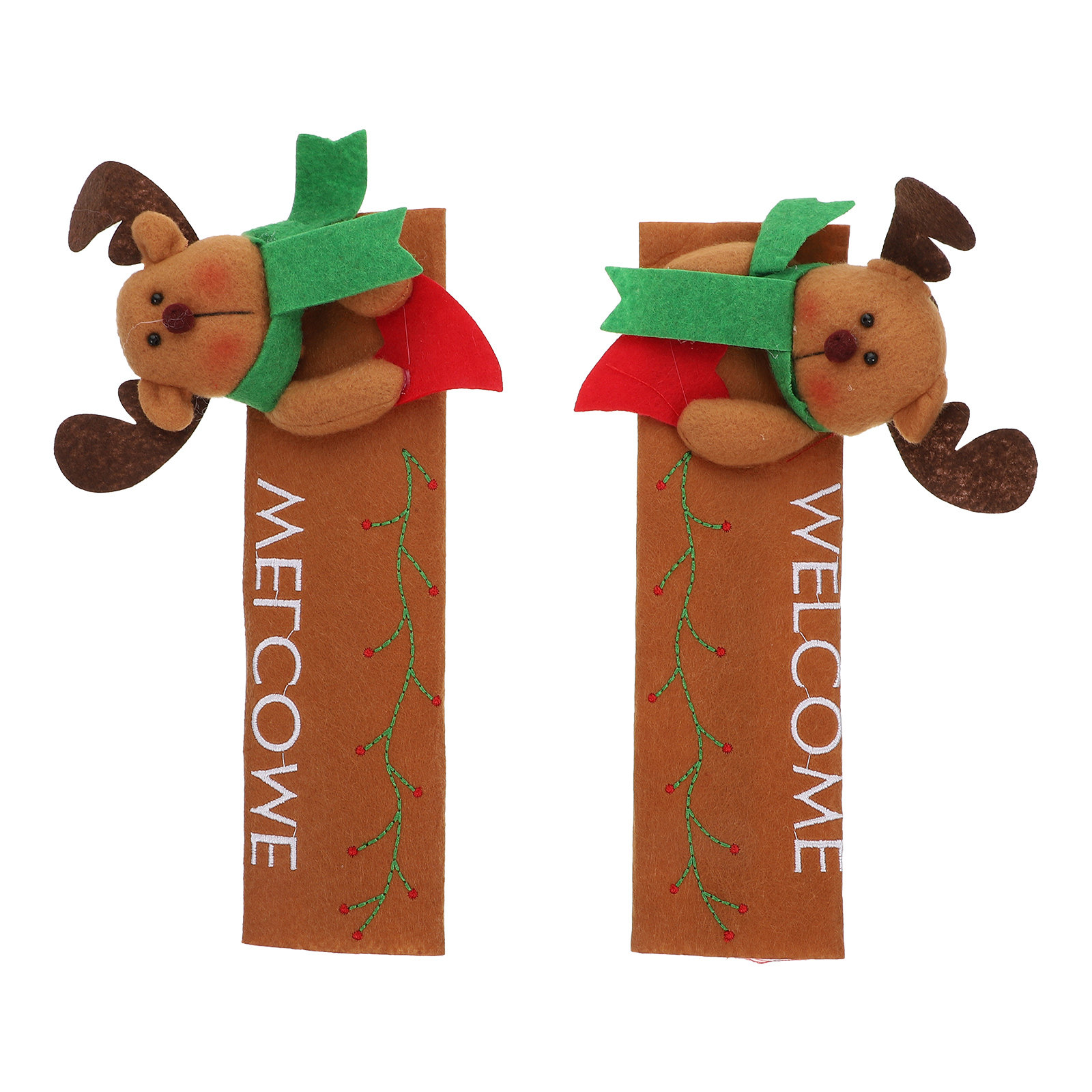 2Pcs Festive Fridge Handle Cov - Kitchen Appliances For.Xmas review and price