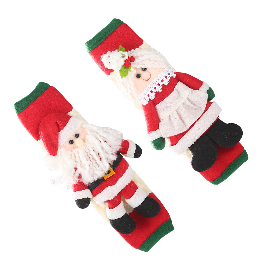 2Pcs Xmas Santa Handle Covers  - Kitchen Appliances For.Xmas review and price